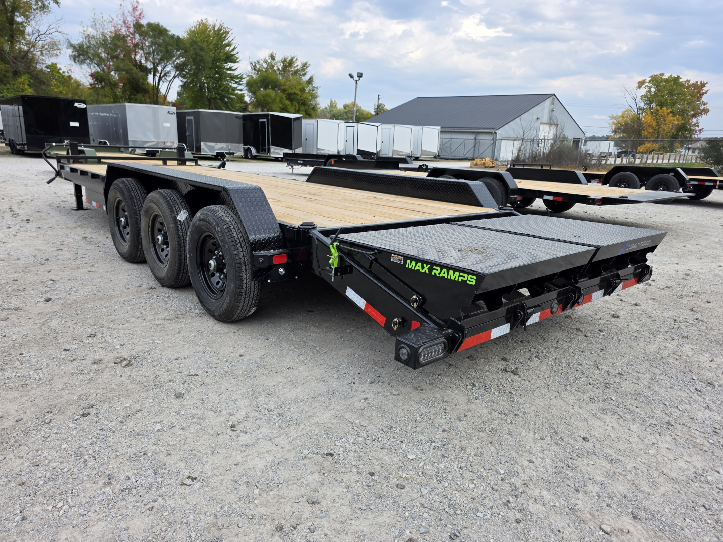 New 2026 Load Trail 83" x 24' Triple Axle MAX RAMPS Carhauler EQUIPMENT TRAILER 21K GVWR Car Hauler