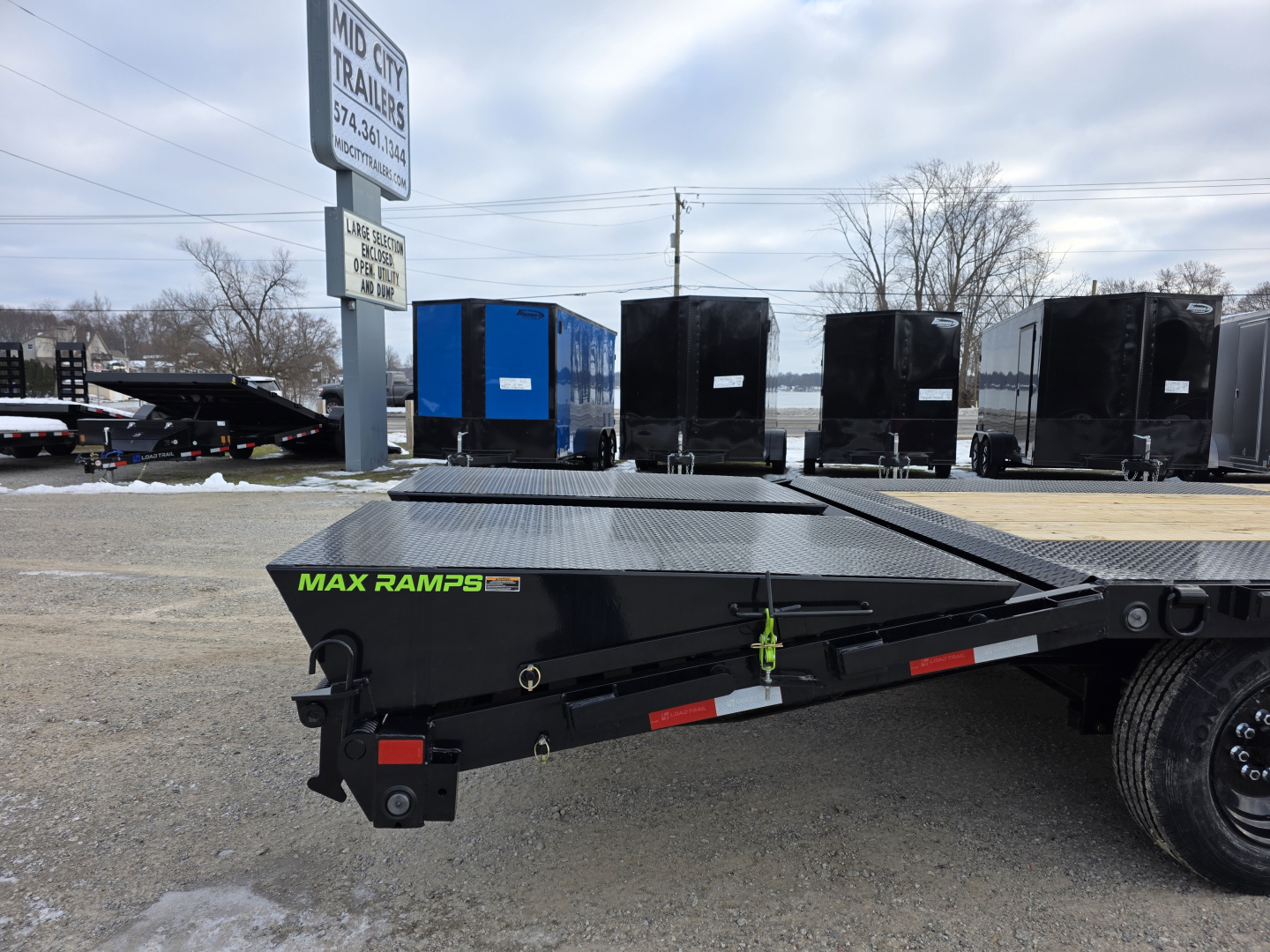 New 2026 Load Trail 102X24 MAX RAMPS 16K GVWR EQUIPMENT CAR Deckover Trailer