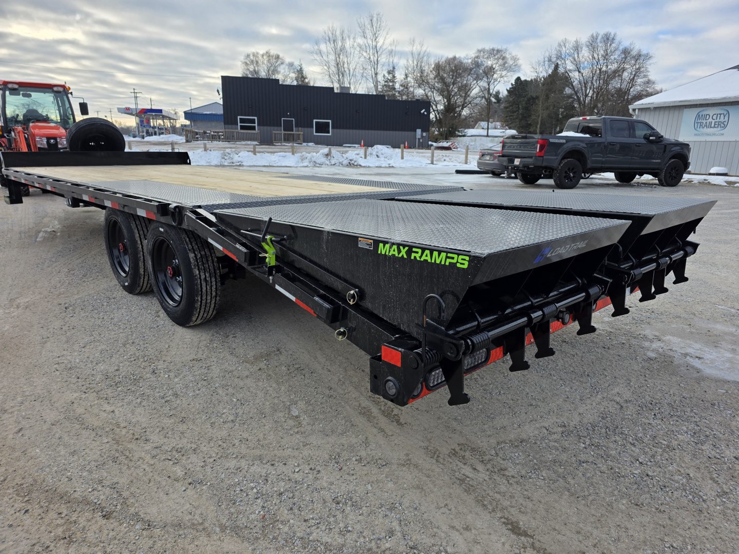 New 2026 Load Trail 102X24 MAX RAMPS 16K GVWR EQUIPMENT CAR Deckover Trailer