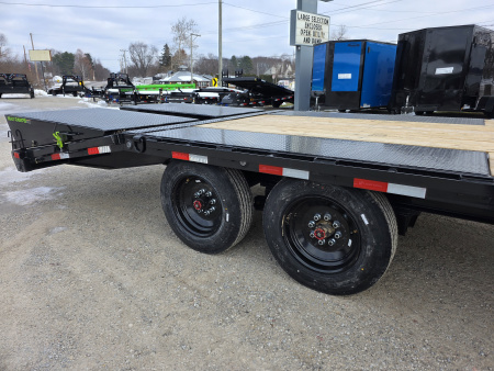 New 2026 Load Trail 102X24 MAX RAMPS 16K GVWR EQUIPMENT CAR Deckover Trailer