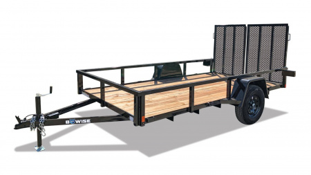 New BWISE UT-614 6' x 14' 3K Single Axle Utility Trailer