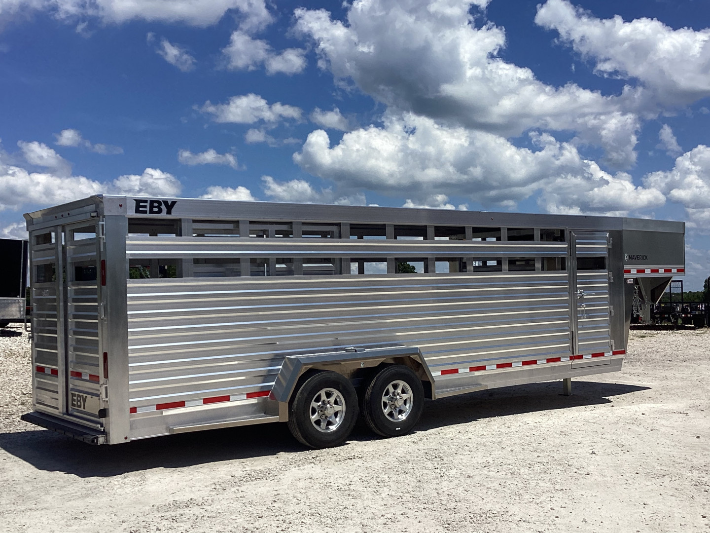 New 2026 EBY Trailers Maverick 7' x 24' Aluminum Livestock Trailer, 14K