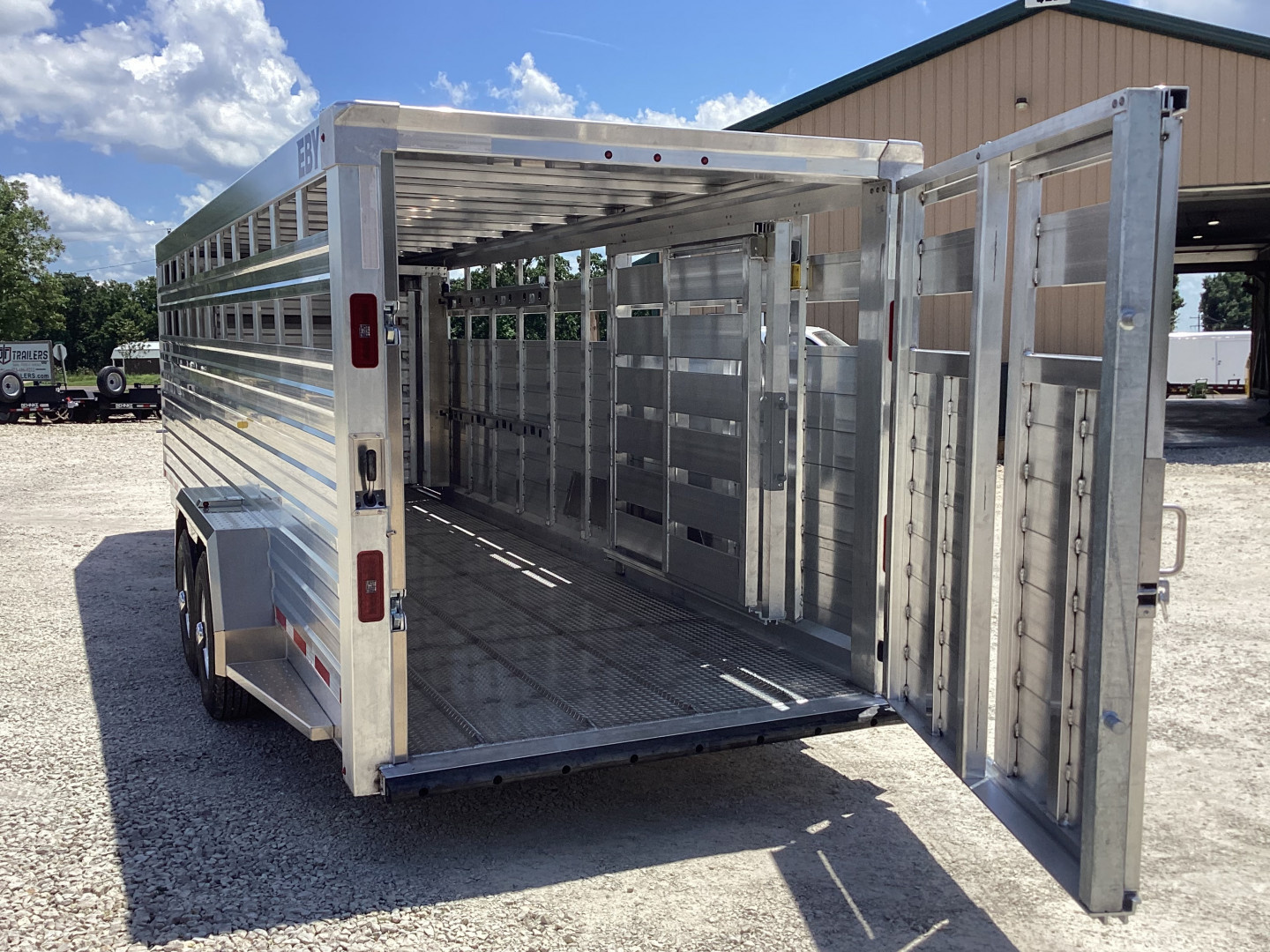 New 2026 EBY Trailers Maverick 7' x 24' Aluminum Livestock Trailer, 14K