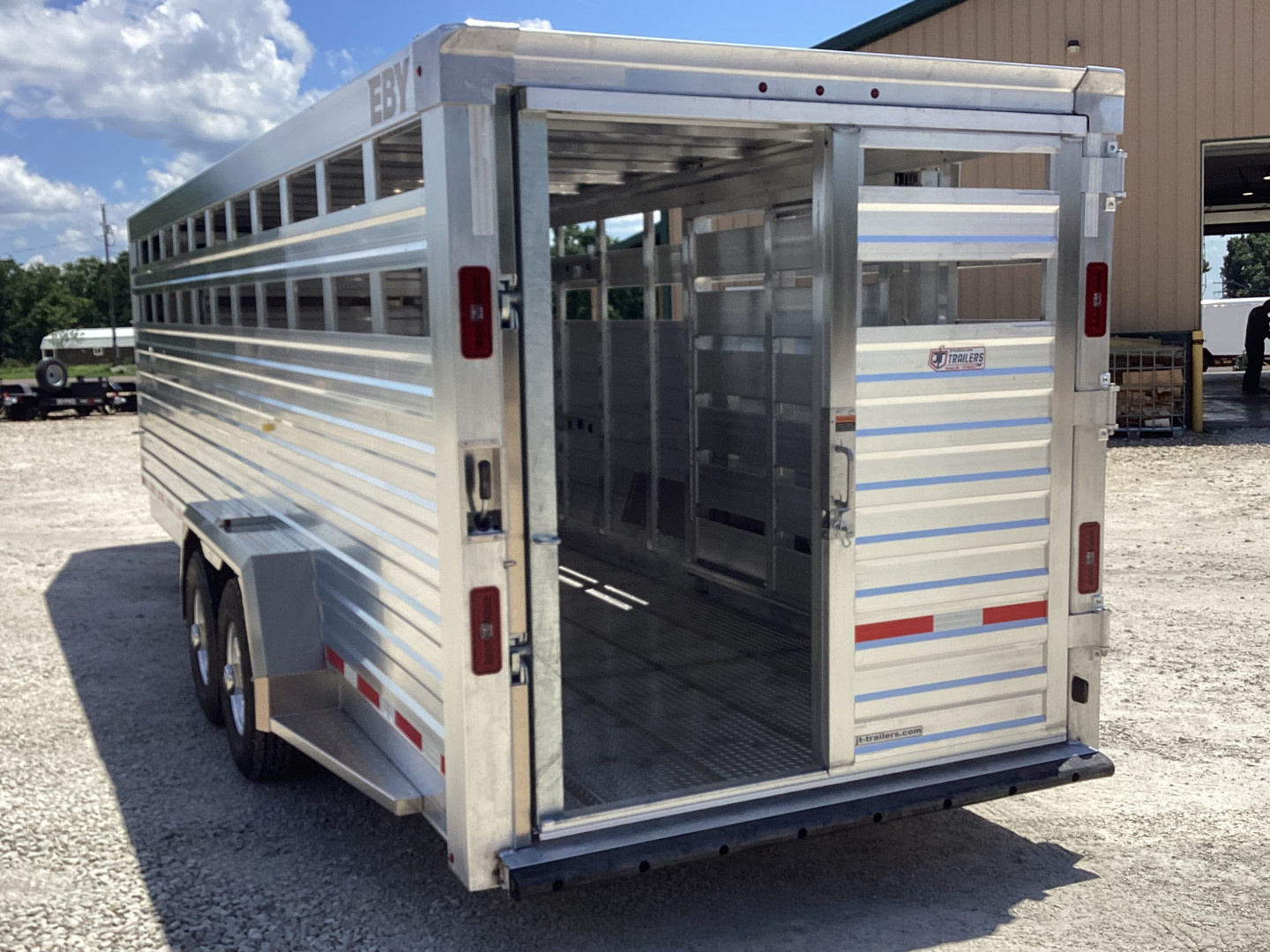 New 2026 EBY Trailers Maverick 7' x 24' Aluminum Livestock Trailer, 14K