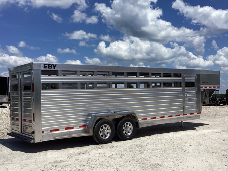 New 2026 EBY Trailers Maverick 7' x 24' Aluminum Livestock Trailer, 14K