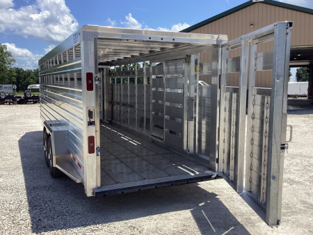 New 2026 EBY Trailers Maverick 7' x 24' Aluminum Livestock Trailer, 14K