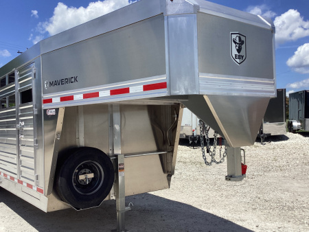 New 2026 EBY Trailers Maverick 7' x 24' Aluminum Livestock Trailer, 14K