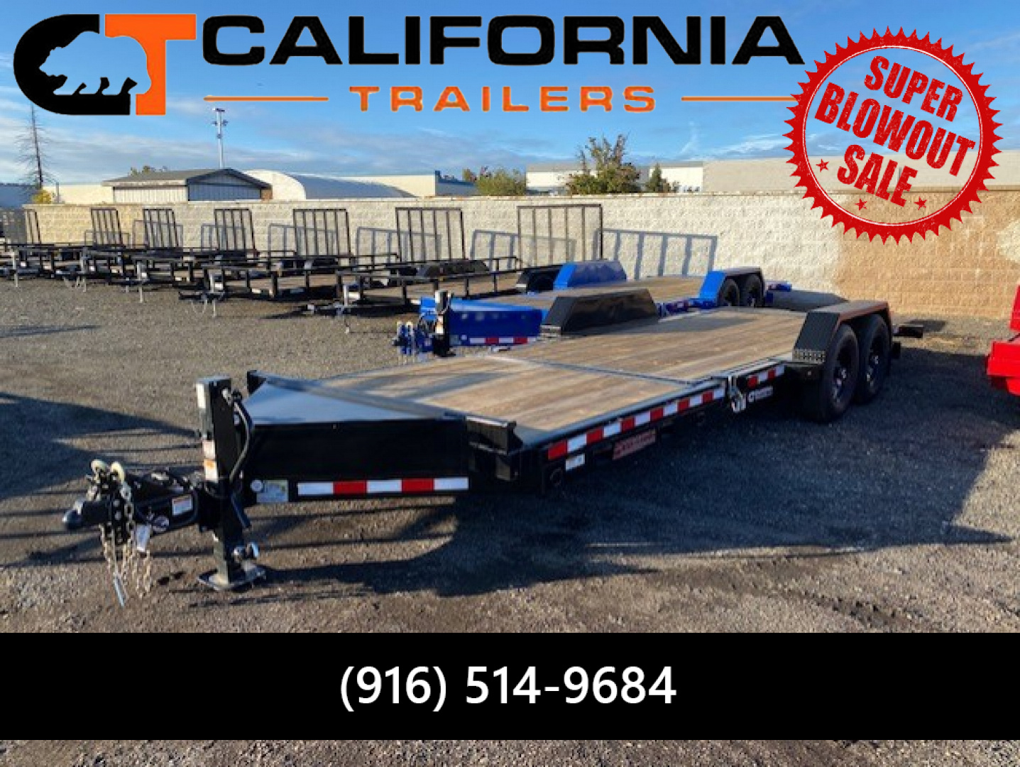 New 83x22 Tandem Axle 15.4K Tilt Trailer