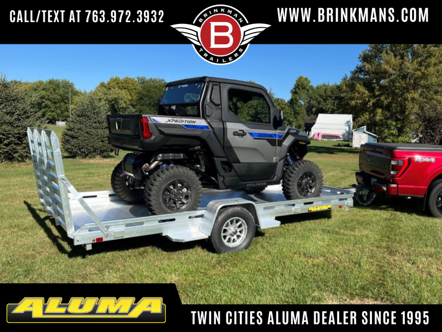 New 2026 Aluma 78x14 ATV Trailer - Full Ramp!