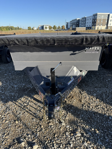 New 2026 RAWMAXX SDX10BP7K Dump Trailer 60x10 TA (GVW:7000) SHADOW GRAY