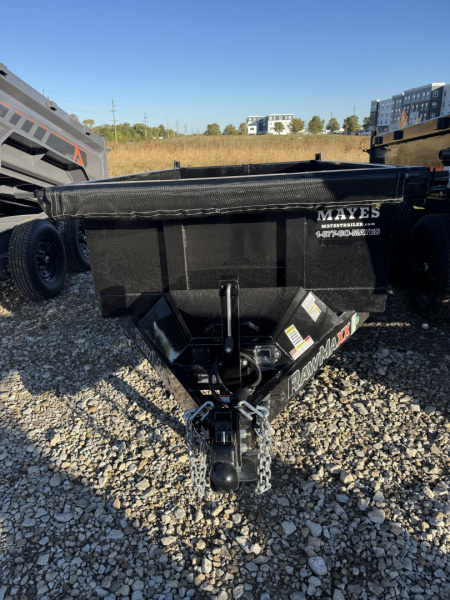 New 2026 RAWMAXX SDX10BP7K Dump Trailer 60x10 TA (GVW:7000)JET BLACK