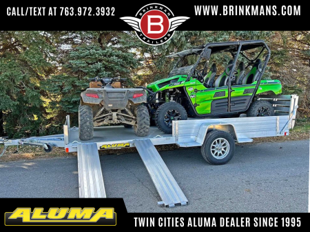 New 2026 Aluma 81X14 ATV Trailer - Bi Fold Tailgate!