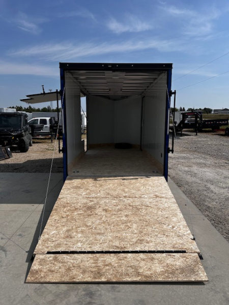 New 2026 Discovery Trailers 7X16 Blackout pack 7' interior ramp door ALUMINUM FRAME .080 ALUMITEC EXTERIOR UTV ESCAPE DOOR, BLACKOUT PACK