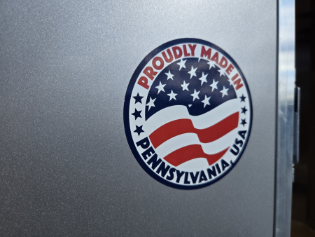 New 7 x 16 Look ST DLX V-Nose Cargo Trailer, 7k GVWR ***Silver PolyCor Composite Exterior, 6" Extra Height, Ramp Door