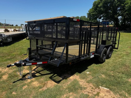 New 2025 P&C Trailers 16' Landscape Trailer