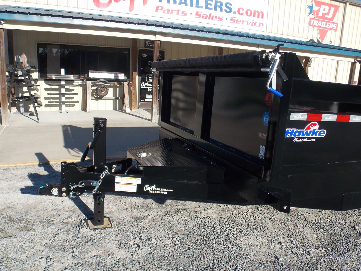 New 2025 Hawke Trailers FLPT-7K-7X16H Dump Trailer