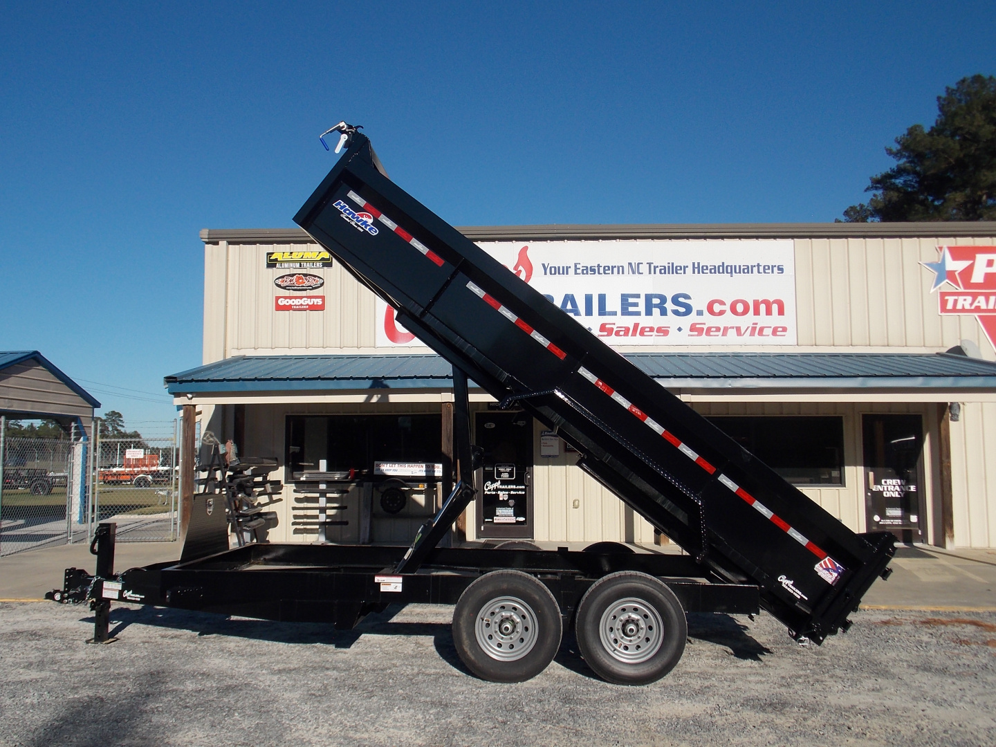 New 2025 Hawke Trailers FLPT-7K-7X16H Dump Trailer