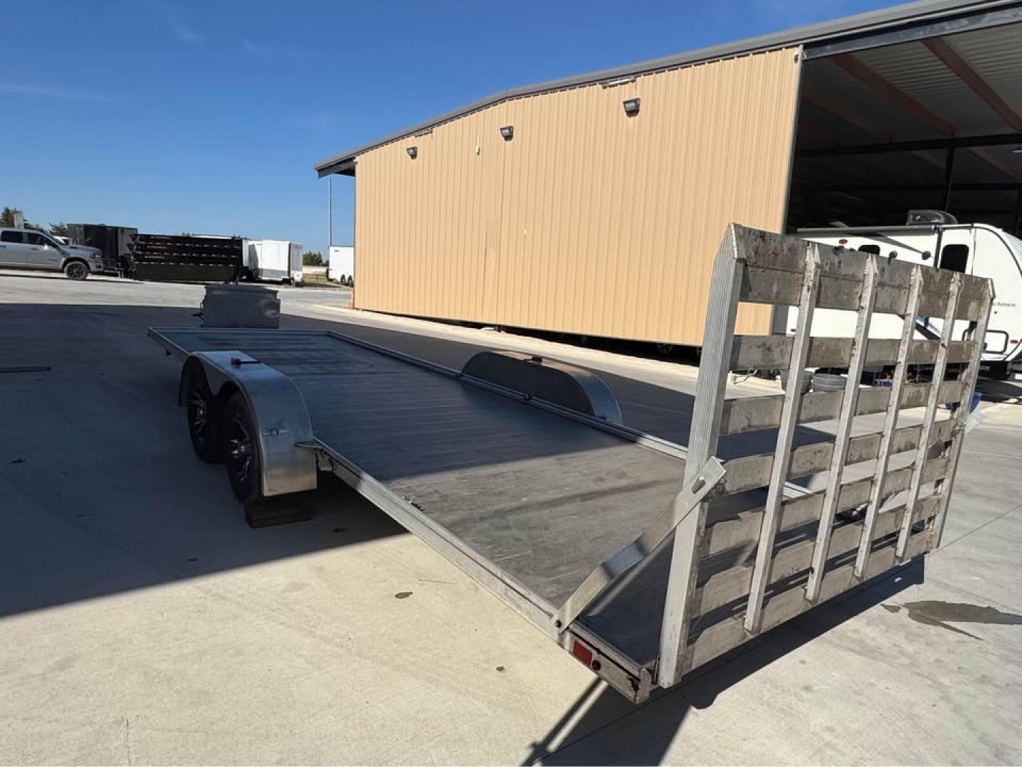 New 2018 Polaris Trailers 24' ALL ALUMINUM TRAILER OPEN TRAILER Utility Trailer GATE DEALER DEMO