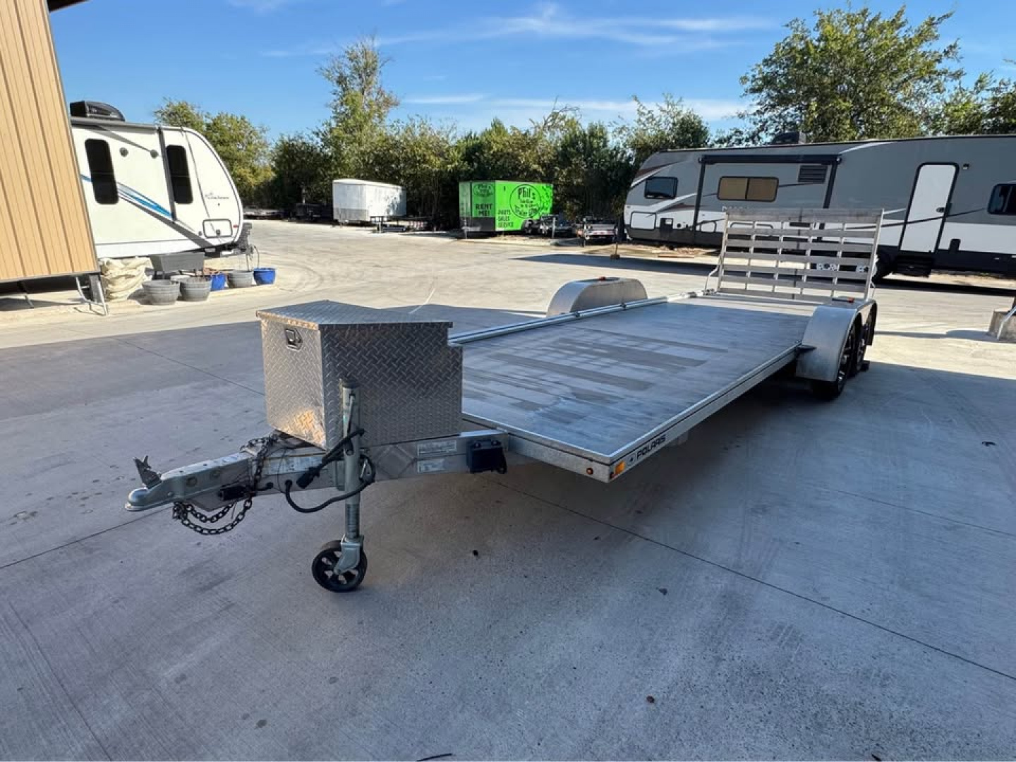 New 2018 Polaris Trailers 24' ALL ALUMINUM TRAILER OPEN TRAILER Utility Trailer GATE DEALER DEMO
