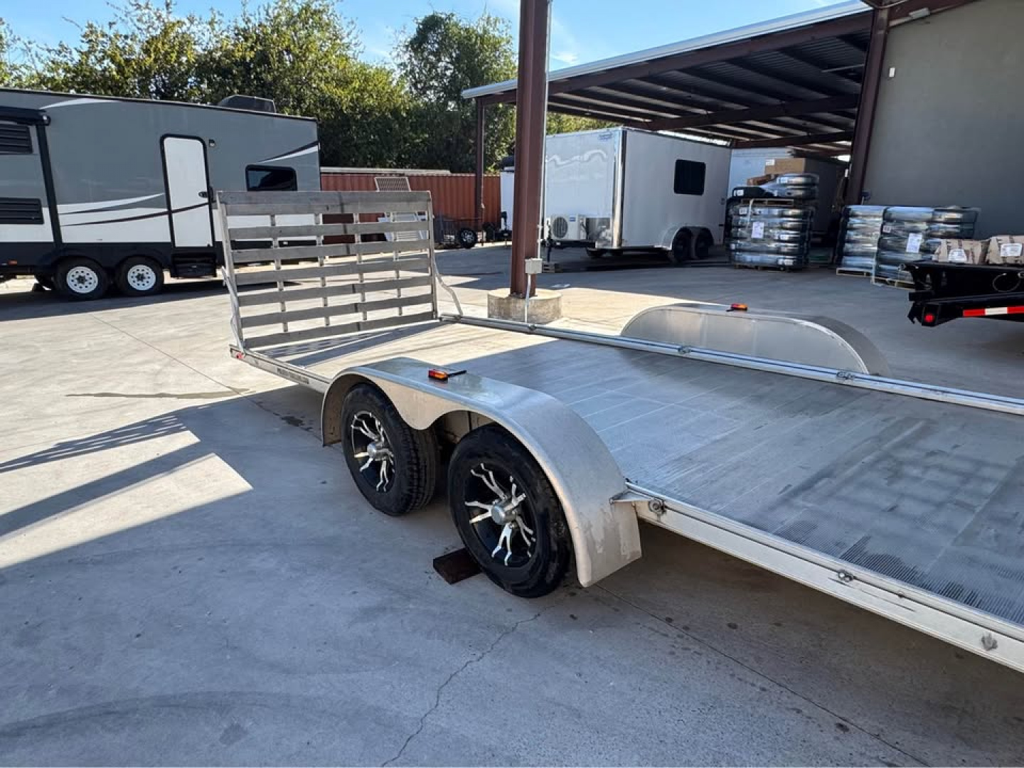 New 2018 Polaris Trailers 24' ALL ALUMINUM TRAILER OPEN TRAILER Utility Trailer GATE DEALER DEMO