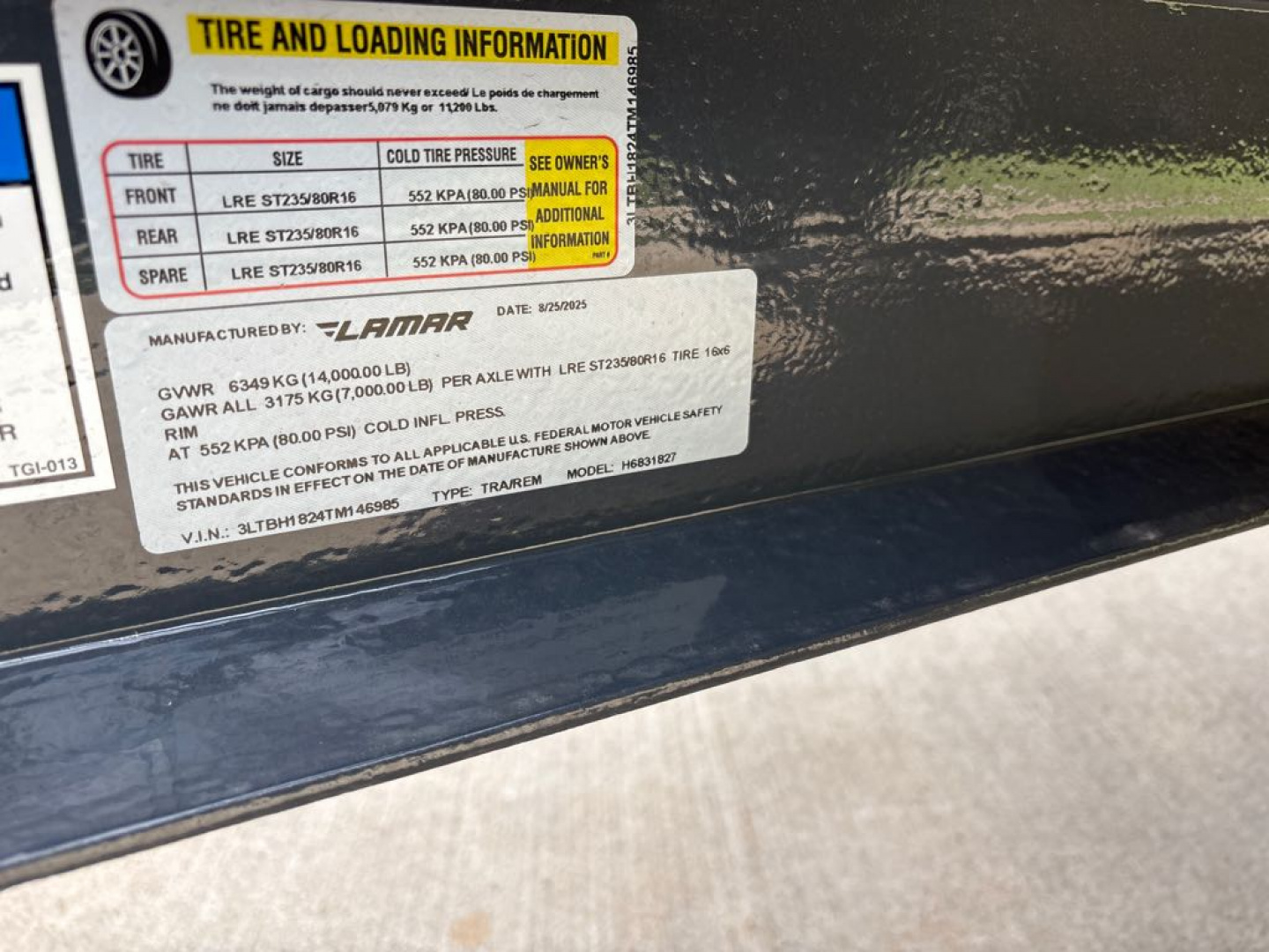 New 2026 Lamar Trailers H6831827MX Utility Trailer