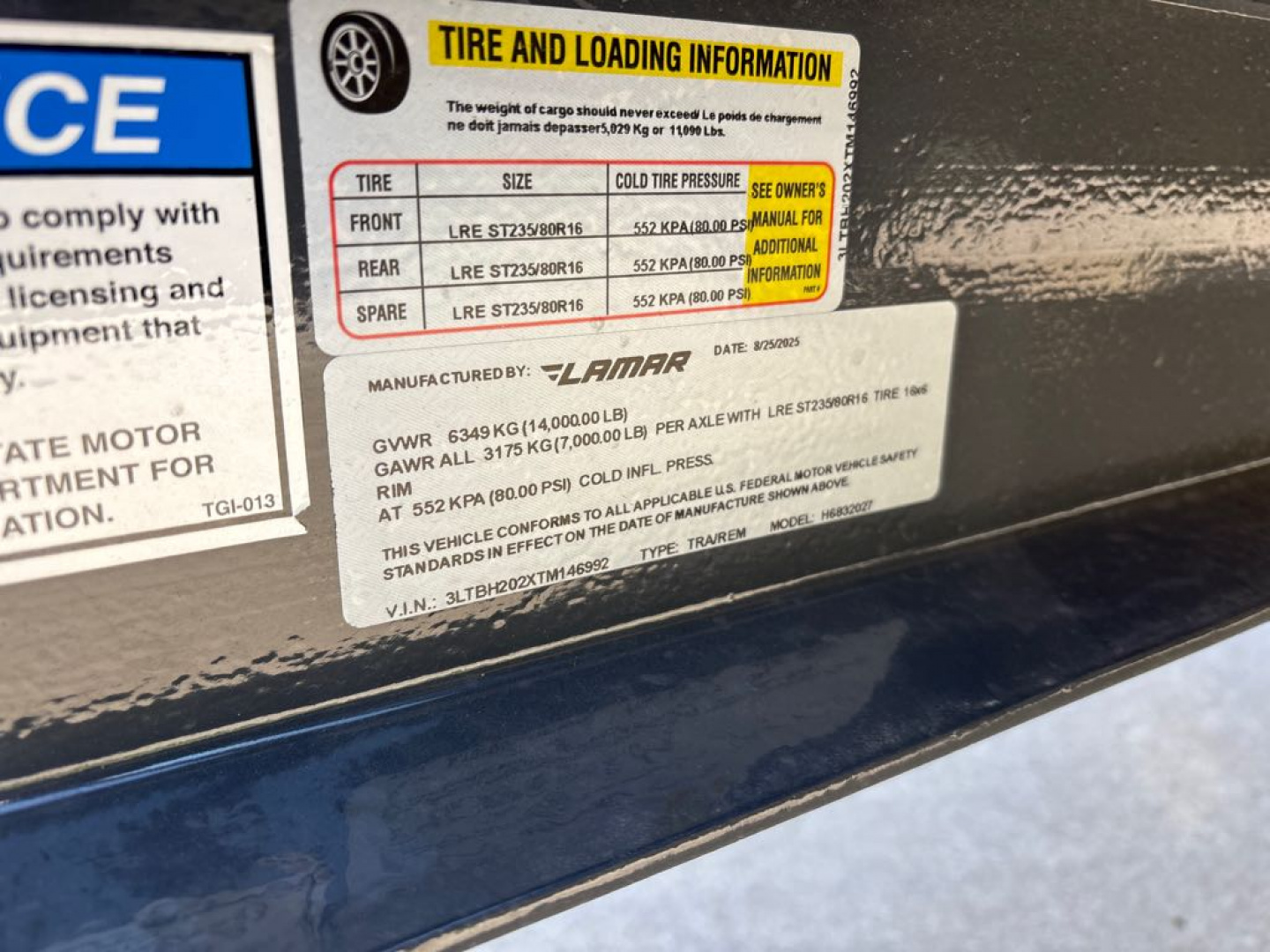 New 2026 Lamar Trailers H6832027MX_5 Utility Trailer