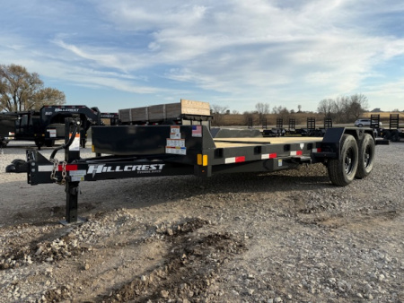 New 2026 Hillcrest Deep Charcoal 82 x16'+4' 15.4k Partial Tilt Trailer