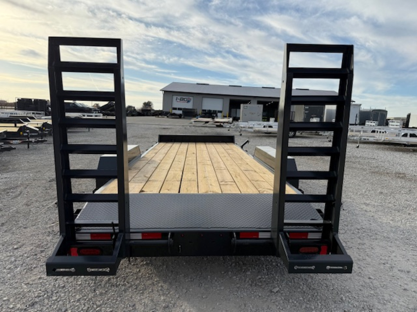 New 2026 Hillcrest Deep Charcoal 82"x18'+2' 15.4k Demco Coupler Equipment Trailer