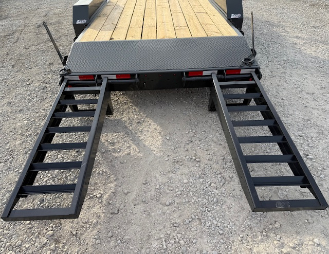 New 2026 Hillcrest Deep Charcoal 82"x18'+2' 15.4k Demco Coupler Equipment Trailer