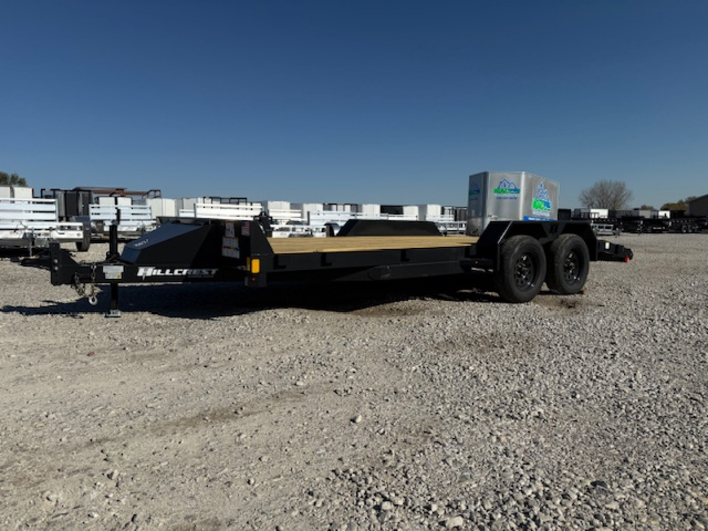 New 2026 Hillcrest Deep Charcoal 82"x16'+2' 7k Car Hauler Trailer