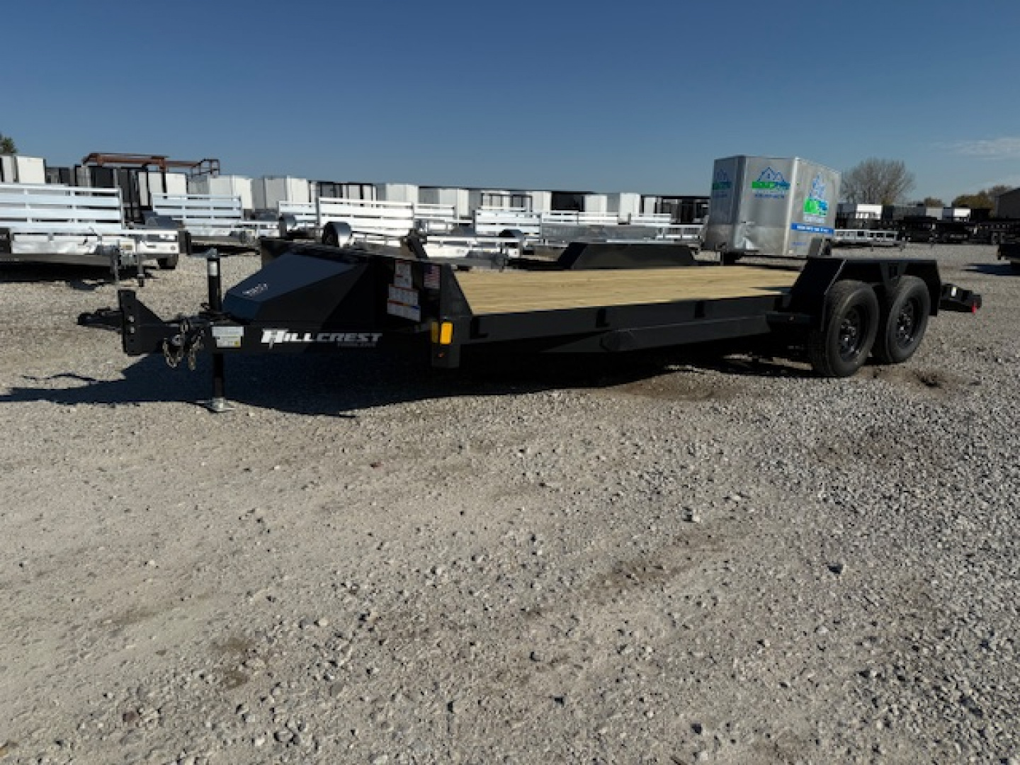 New 2026 Hillcrest Deep Charcoal 82"x18'+2' 7k Car Hauler Trailer