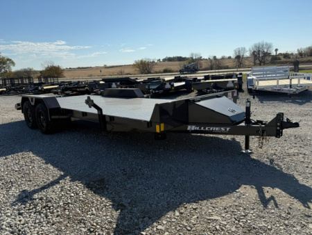 New 2026 Hillcrest Deep Charcoal 82 x18'+2' 7k Car Hauler Trailer