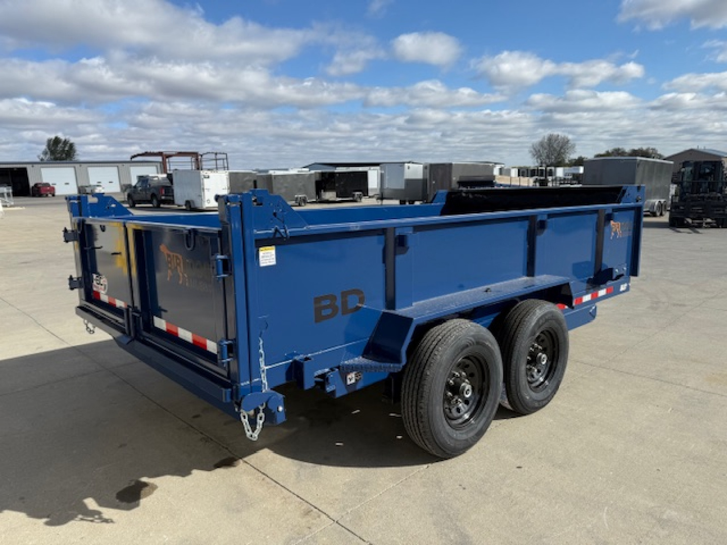 New 2026 Watchdog Blue 7'x14' 14k Bird Dog Dump Trailer