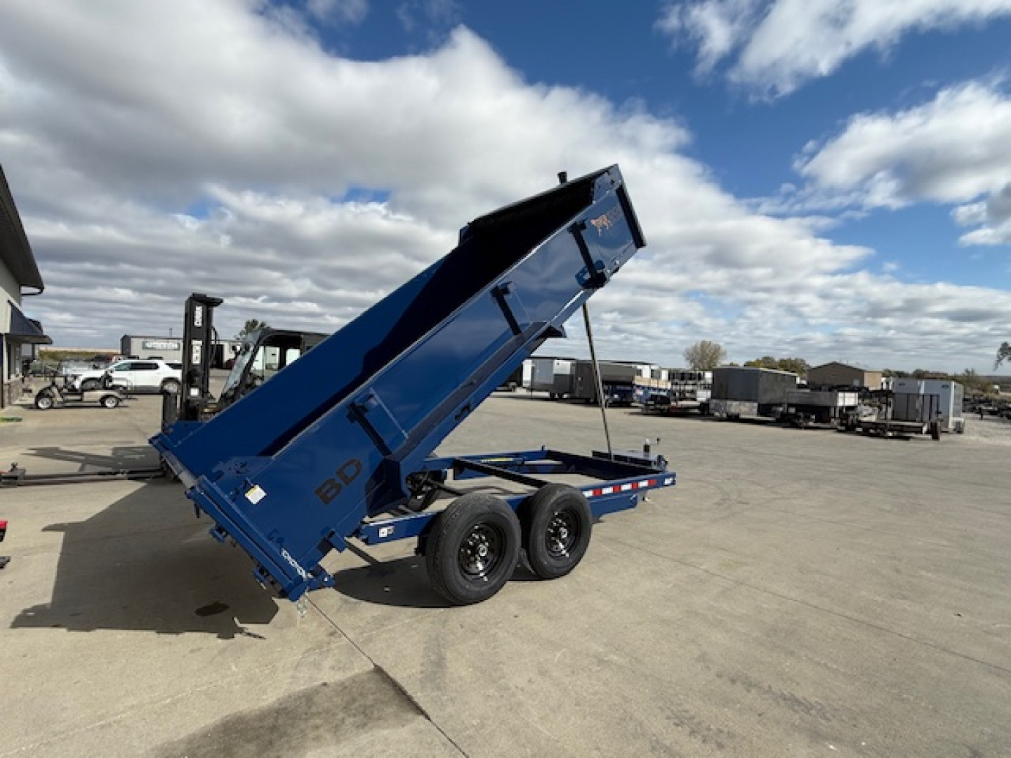 New 2026 Watchdog Blue 7'x14' 14k Bird Dog Dump Trailer