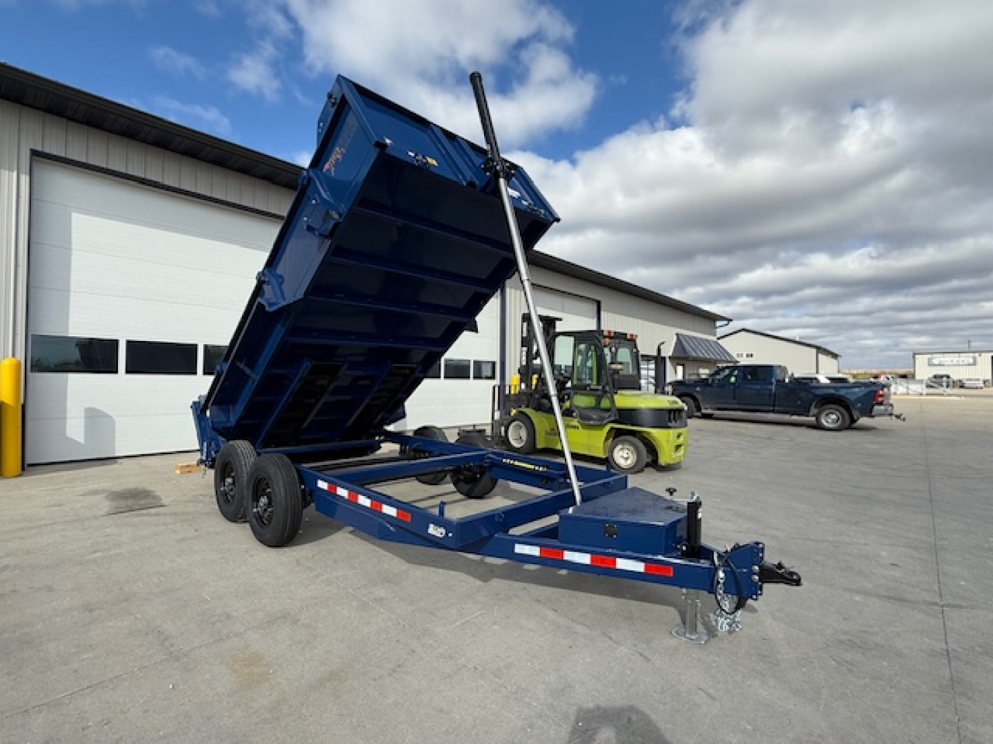 New 2026 Watchdog Blue 7'x14' 14k Bird Dog Dump Trailer