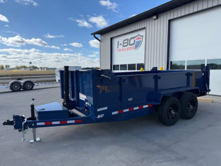 New 2026 Watchdog Blue 7'x14' 14k Bird Dog Dump Trailer