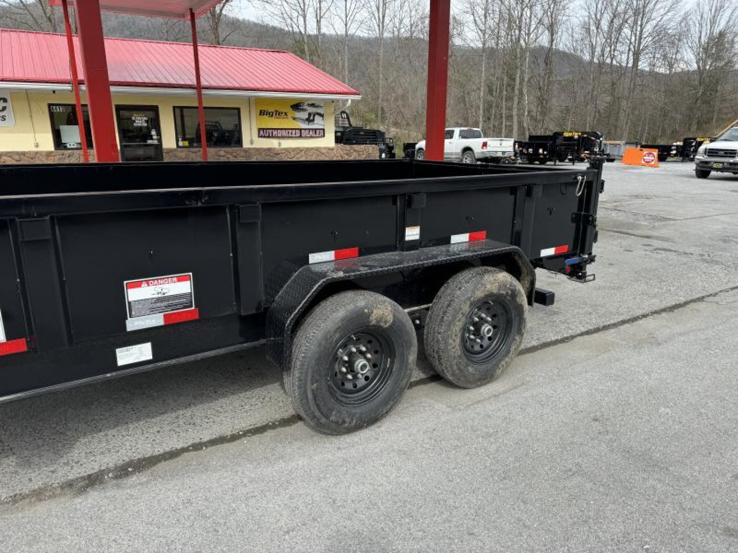 New 2026 Big Tex 14TD-7X16 Dump Trailer TELESCOPIC LIFT COMBO GATE