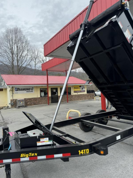 New 2026 Big Tex 14TD-7X16 Dump Trailer TELESCOPIC LIFT COMBO GATE