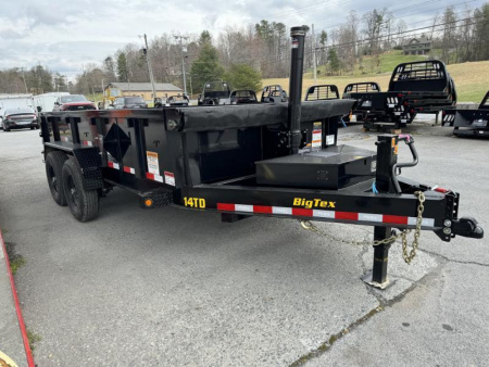 New 2026 Big Tex 14TD-7X16 Dump Trailer TELESCOPIC LIFT COMBO GATE