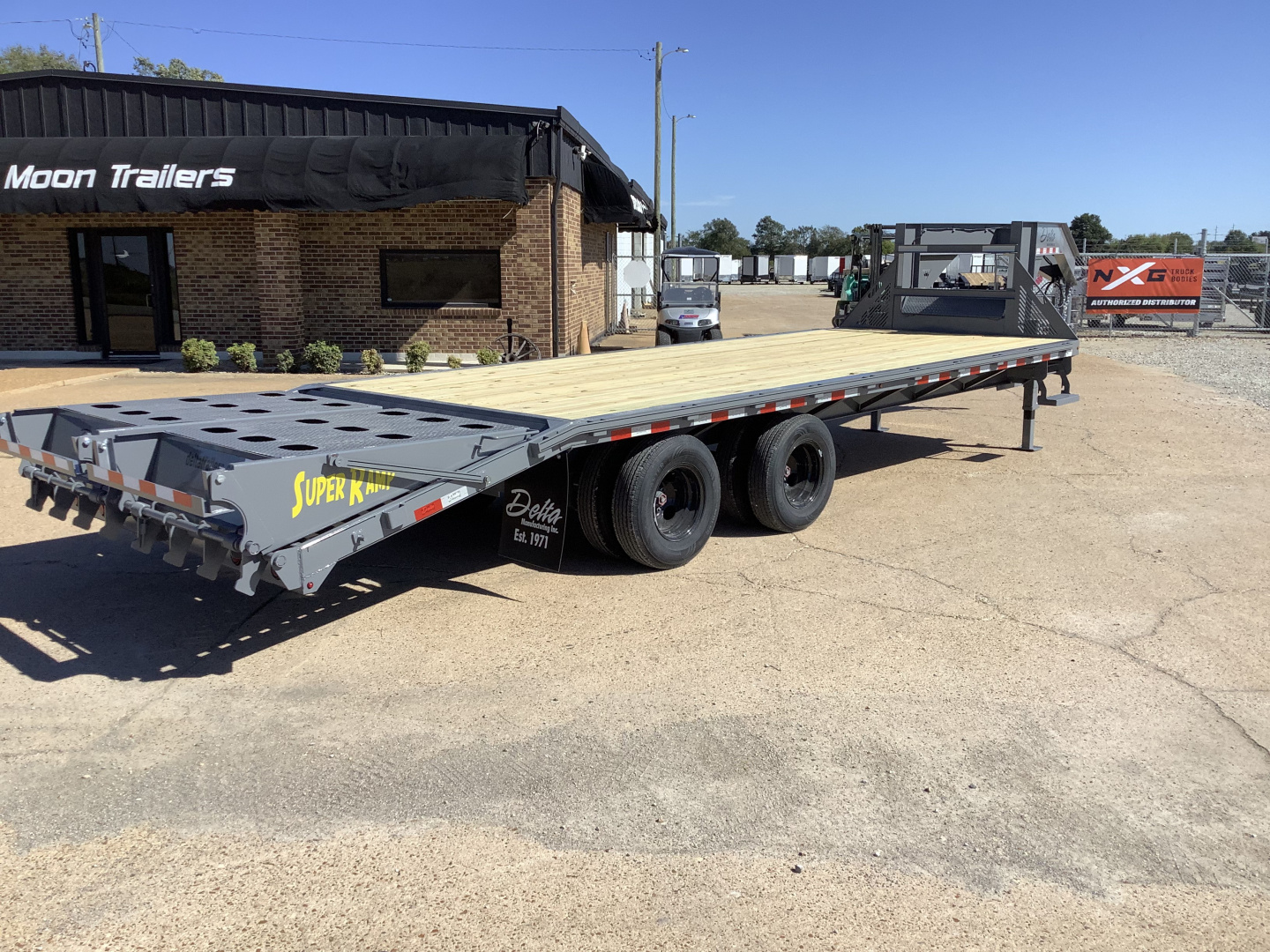 New 2026 Delta Trailers 210GN 20′ + 5′ (24K) Gooseneck Trailer with Super Ramps