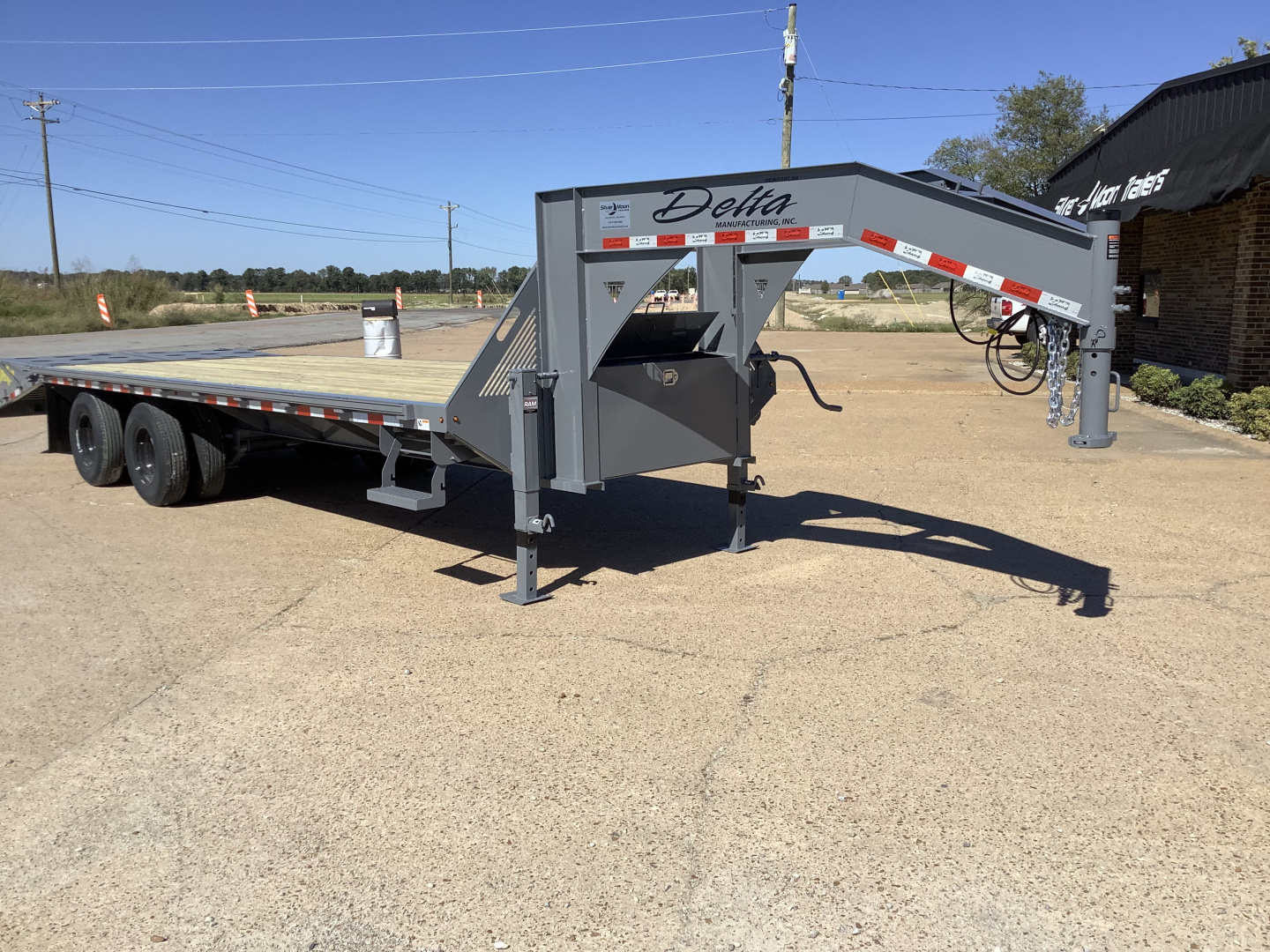 New 2026 Delta Trailers 210GN 20′ + 5′ (24K) Gooseneck Trailer with Super Ramps
