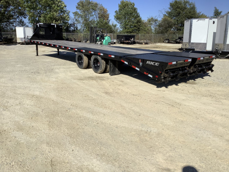 New 2026 Delta Trailers 210GN 20′ + 5′ (24K) Gooseneck Trailer with Super Ramps