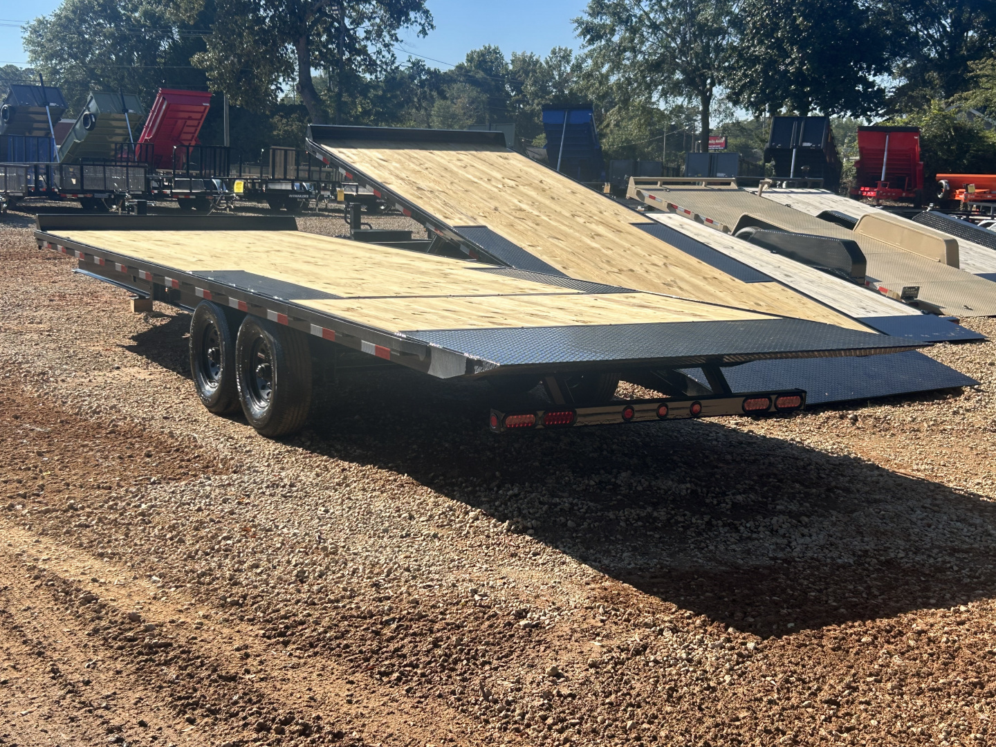 New 2026 Down 2 Earth Trailers 8.5x26 14K Deckover Tilt Trailer