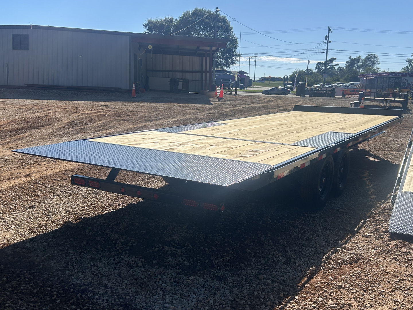 New 2026 Down 2 Earth Trailers 8.5x26 14K Deckover Tilt Trailer