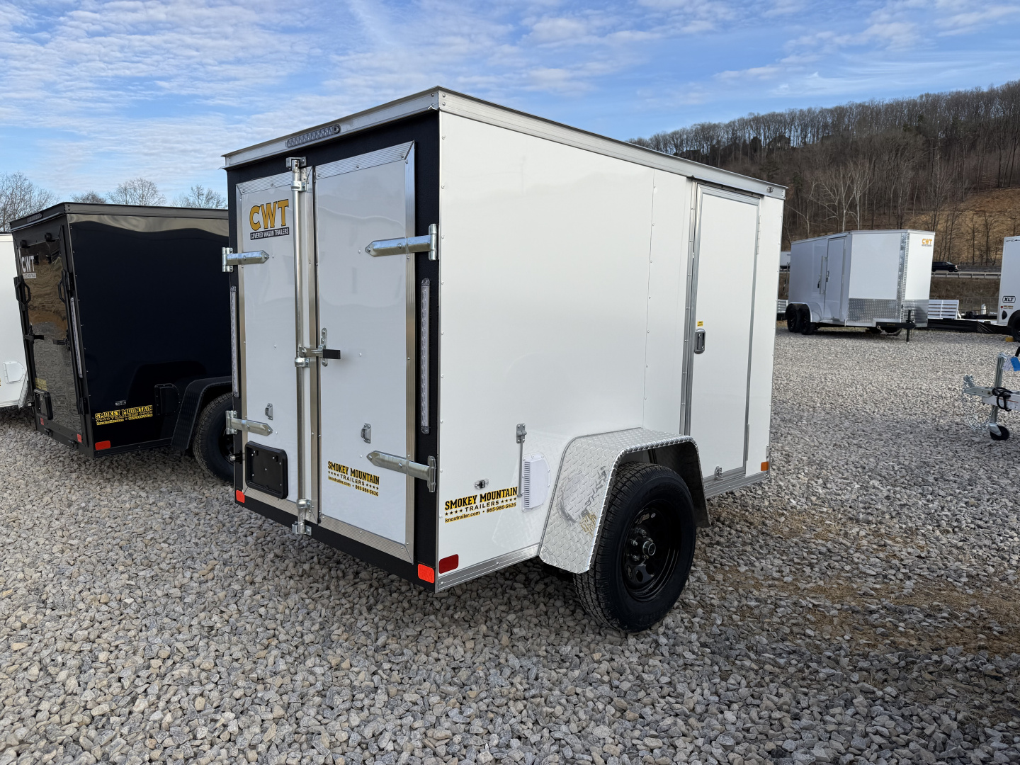 New 2026 Covered Wagon Trailers 5X8 SA DOUBLE DOOR Cargo / Enclosed Trailer