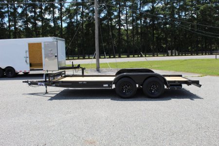 New 2025 TEXAS BRAGG TRAILERS 16 LCH Car Trailer w/ Welded D-Rings