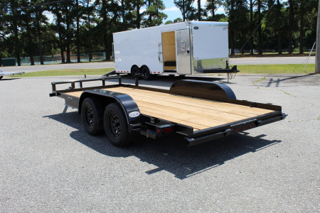 New 2025 TEXAS BRAGG TRAILERS 16 LCH Car Trailer w/ Welded D-Rings