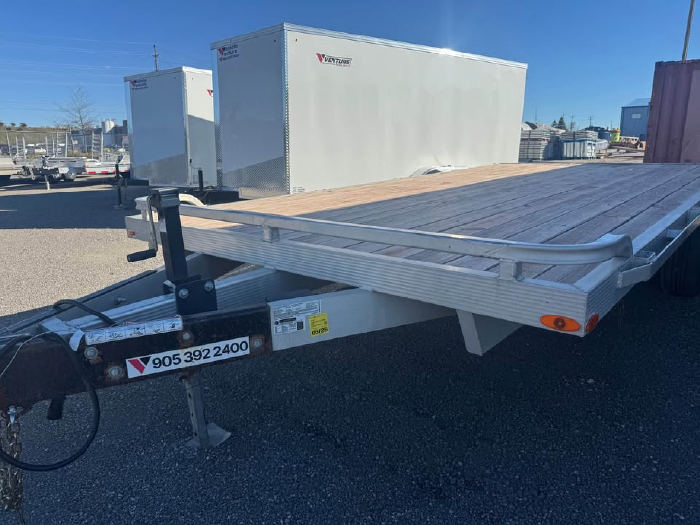 Used 2022 8.5x20 Aluminum Deckover with 5200lbs Axles by Legend Premium Trailers