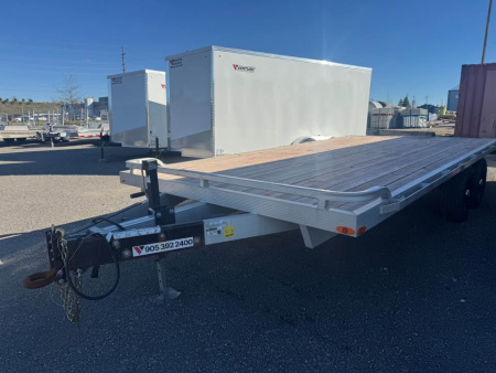 Used 2022 8.5x20 Aluminum Deckover with 5200lbs Axles by Legend Premium Trailers