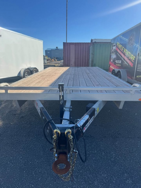 Used 2022 8.5x20 Aluminum Deckover with 5200lbs Axles by Legend Premium Trailers